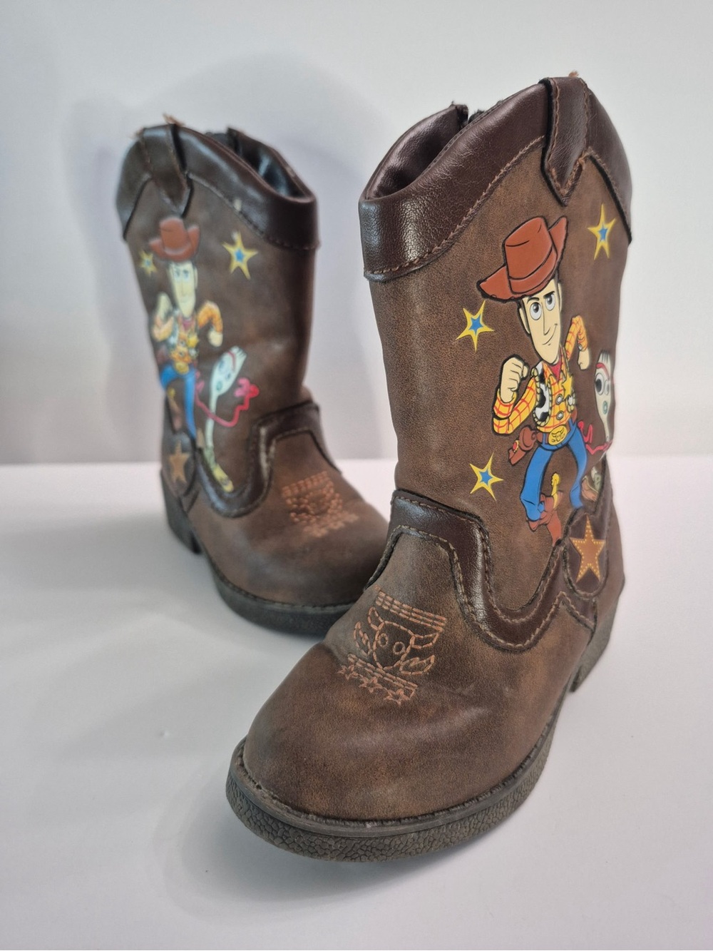 Disney ToyStory Kids Cowboy Boots with Woody Graphic